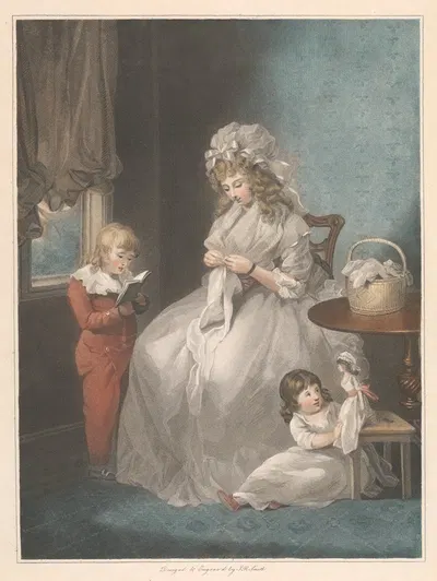 A Wife – Une Femme Mariee by John Raphael Smith, 1791 — digital art print download