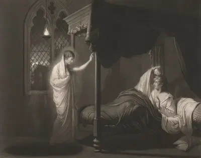 Уильям и Маргарита by Джозеф Райт из Дерби, 1802 — digital art print download