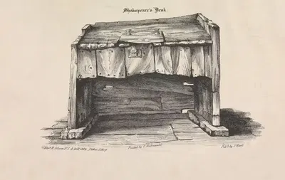 Письменный стол Шекспира by Роберт Никсон, 1824 — digital art print download