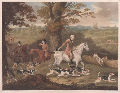 Джон Корбет, эсквайр, и его лисий гонщик by Томас Уивер, 1814 — digital art print download