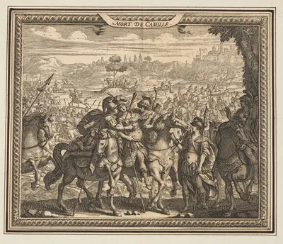 Camilla's Death by Abraham Bosse, 1648 — digital art print download