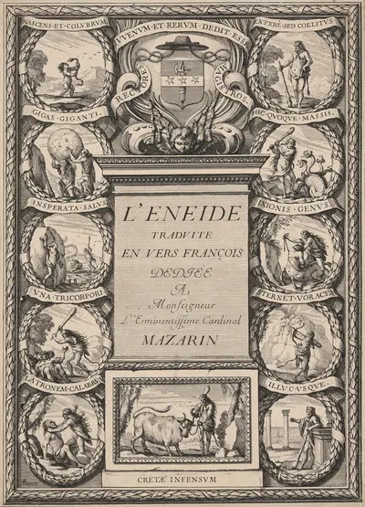 The Aeneid – Title page by Abraham Bosse, 1648 — digital art print download