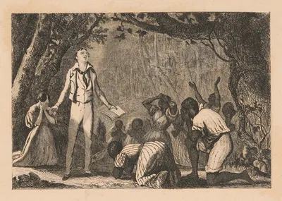 Прощание Эдварда Блайха с его конгрегацией by Огюст Эрвье, 1836 — digital art print download