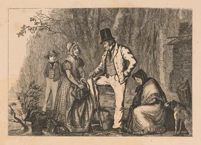 Отъезд семьи Уитлоу из Моханна-Крик by Огюст Эрвье, 1836 — digital art print download