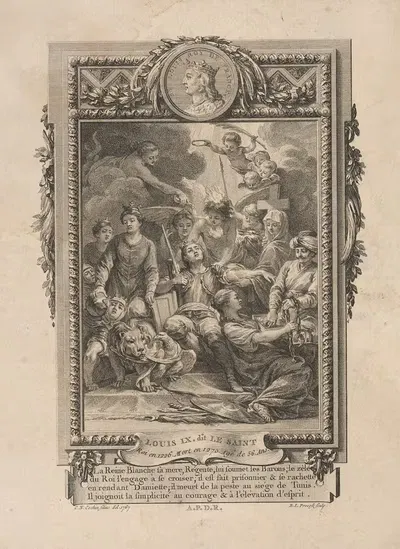 Людовик IX, Святой by Бенжамен Луи Прево, 1797 — digital art print download