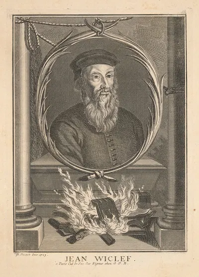 Джон Уиклифф by Бернар Пикара, 1713 — digital art print download