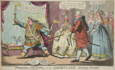 Pizzaro a new play or the Drury-Lane masquerade. by Charles Ansell, 1799 — digital art print download