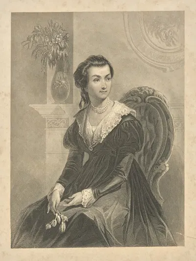 Миссис Джон Адамс (Абигейл Смит). by Кристиан Шусселе, 1856 — digital art print download