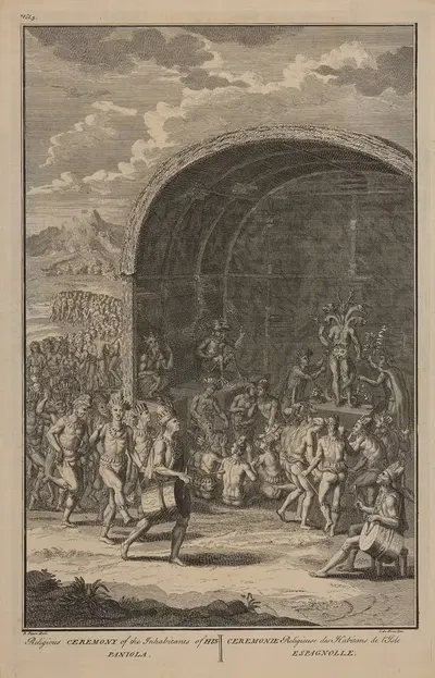 Религиозная церемония жителей Гаити by Клод Дюбоск, 1723 — digital art print download
