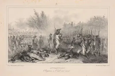Внимание! Император следит за нами. by Денис Огюст Мари Раффе, 1832 — digital art print download