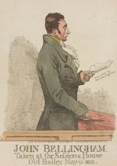 Джон Беллингем. Снято в Сессионном доме, Олд Бейли, 15 мая 1812 by Денис Дайтон, 1812 — digital art print download