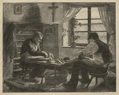 Сапожники. by Эдгар Мелвилл Уорд, 1885 — digital art print download