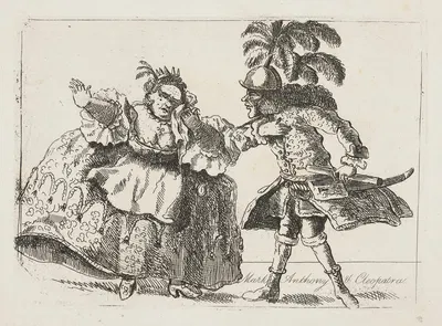 Марк Антоний и Клеопатра by Капитан Фрэнсис Гроуз, 1788 — digital art print download