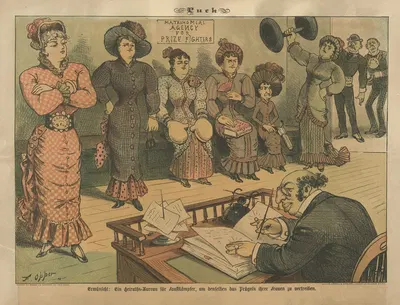Matrimonial agency for prize fighters by Frederick Burr Opper, 1883 — digital art print download