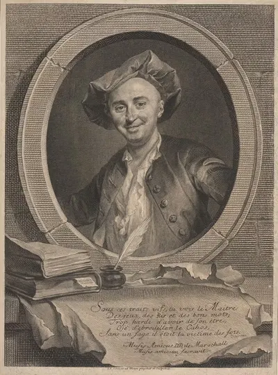 Maurice Quentin de la Tour by Georg Friedrich Schmidt, 1704 — digital art print download