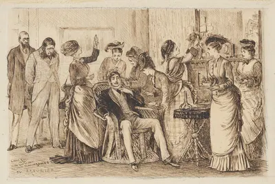 Рождество, 1876. by Джордж Дю Мориэ, 1876 — digital art print download