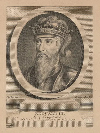 Эдвард III. Король Англии, родился 13 ноября 1312, умер 21 июня 1377 by Джордж Вертю — digital art print download