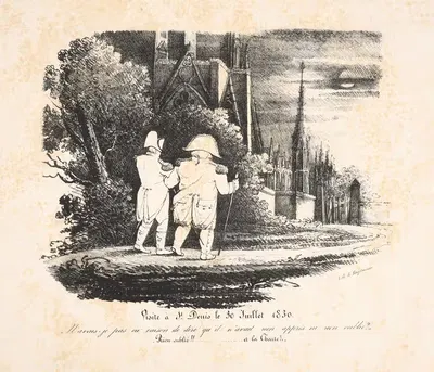 Визит в Сен-Дени 30 июля 1830 by Годефруа Энгельман — digital art print download