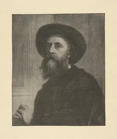 G.F. Watts by Gustave Kruell, 1885 — digital art print download