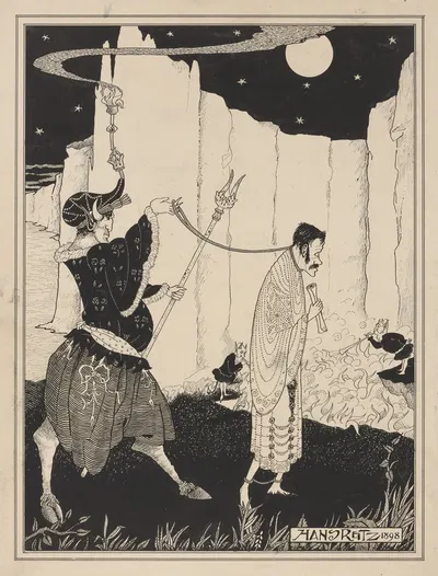 Капиталист - его уголок в Аиде. by Ханс Рейтц, 1898 — digital art print download