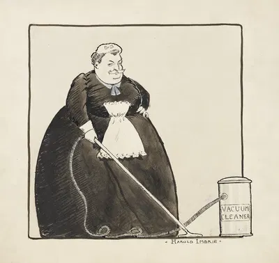 Home Cleaning No. II President Taft by Harold Imbrie, 1911 — digital art print download