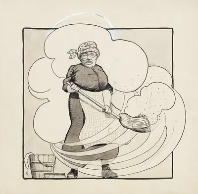 House Cleaning No. I President Theodore Roosevelt by Harold Imbrie, 1911 — digital art print download