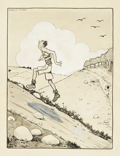 Marathon Running by Harold Imbrie — digital art print download