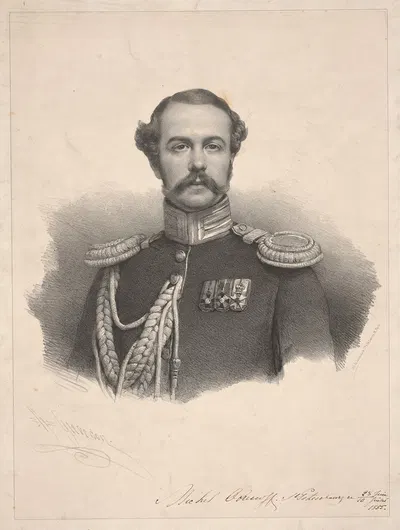 Мишель Обрескофф by Анри Греведон, 1855 — digital art print download