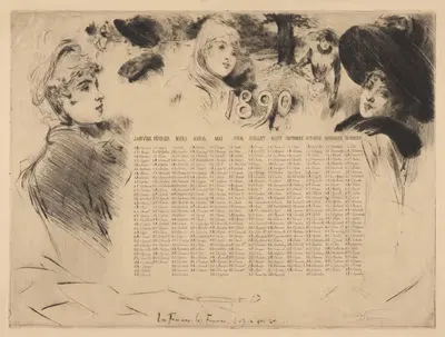 1890 Женщины, женщины... Это единственное, что есть... by Анри Сомм, 1890 — digital art print download