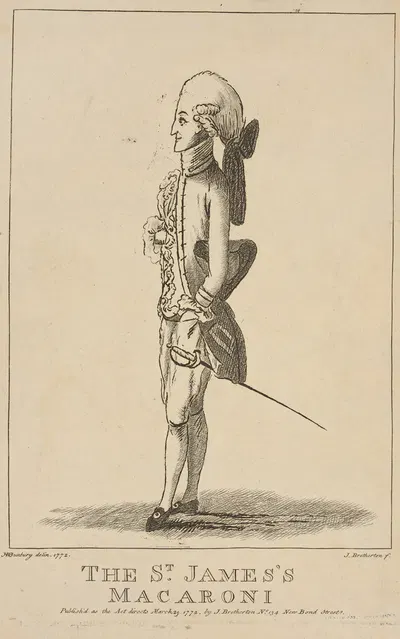Макароны Святого Джеймса. by Генри Уильям Бунбери, 1772 — digital art print download