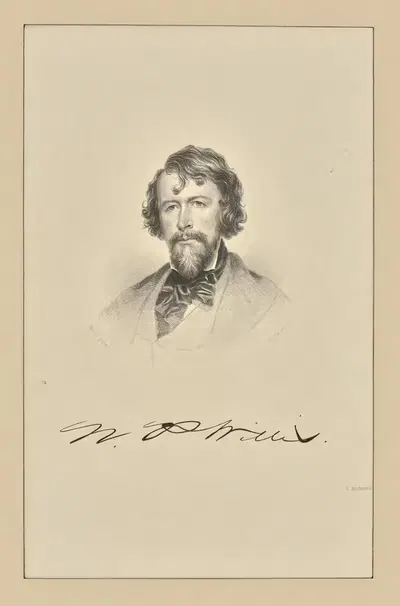 Nathaniel Parker Willis by Hezekiah Wright Smith — digital art print download