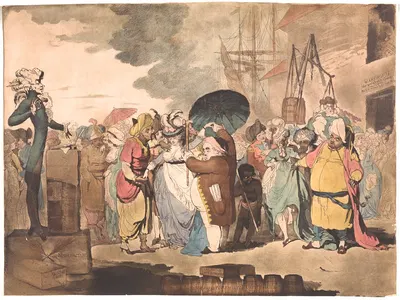 Продажа английских красавиц в Ост-Индии by Джеймс Гилрей, 1786 — digital art print download