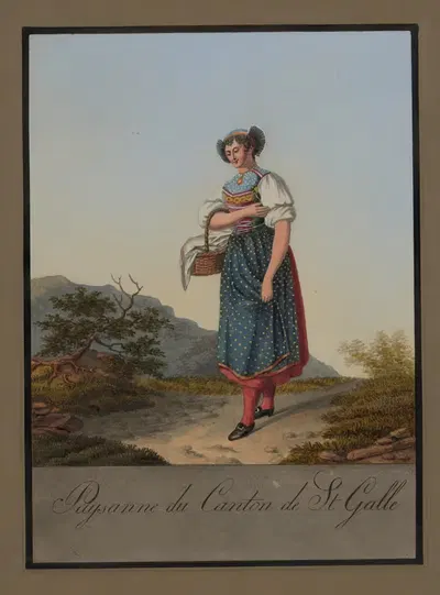 Крестьянин из деревни Святого Галла by Иоганн Эмануэль Лохер, 1820 — digital art print download