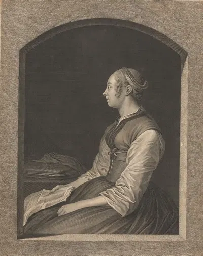Голландский географический справочник by Иоганн Георг Вилле, 1758 — digital art print download