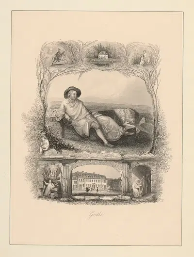 Goethe by Johann Heinrich Wilhelm Tischbein — digital art print download