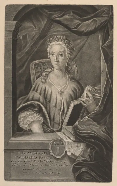 Laura Maria Catharina Bassia by Johann Jacob Haid — digital art print download
