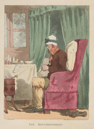 The hypochondriac by John Augustus Atkinson, 1819 — digital art print download