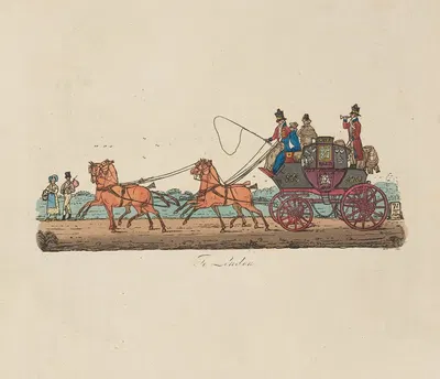 To London by John Augustus Atkinson, 1810 — digital art print download