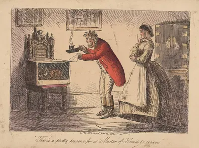 Mr. Facey Romford's hounds; This is a pretty present for a master of hounds to receive. by John Leech, 1865 — digital art…