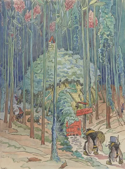 La bicoque by Jordic, 1914 — digital art print download