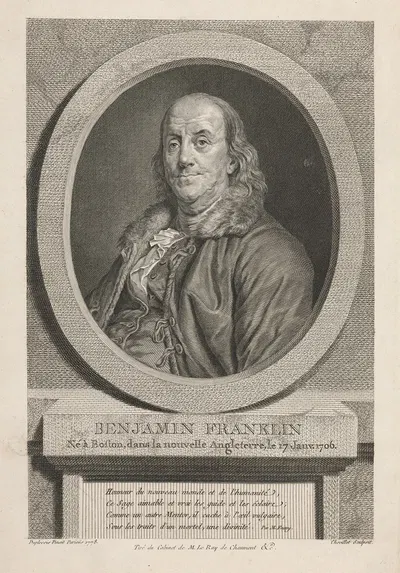 Benjamin Franklin by Juste Chevillet — digital art print download