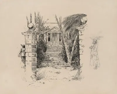 Старые ворота by Милтон Дж. Бернс, 1882-1886 — digital art print download