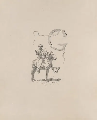 Инициал Г by Милтон Дж. Бернс, 1882-1886 — digital art print download