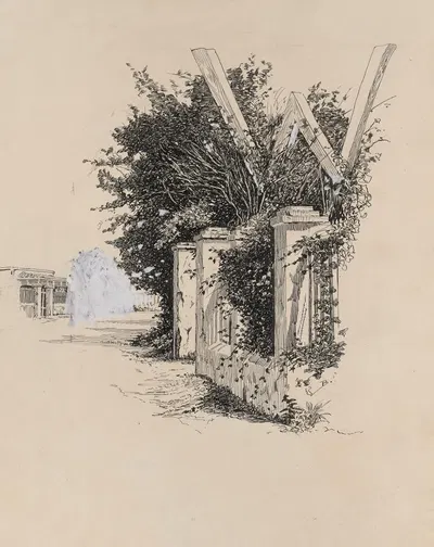 Инициалы W by Милтон Дж. Бернс, 1882-1886 — digital art print download