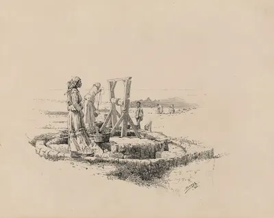 Старый колодец; Сент-Китс by Милтон Дж. Бернс, 1882-1886 — digital art print download