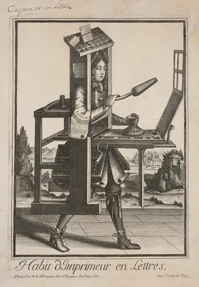Костюм печатника by Николас де Ларменсин, 1680 — digital art print download