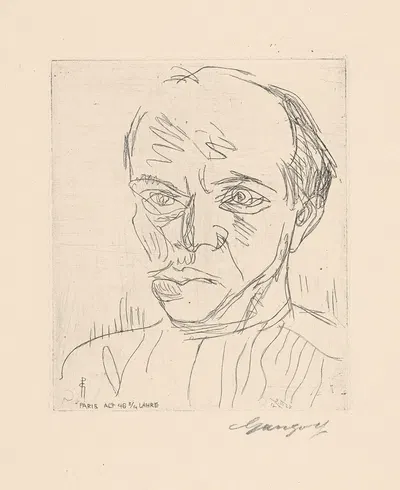 Автопортрет by Поль Ганголф, 1927 — digital art print download