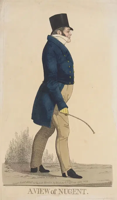 A view of Nugent by Richard Dighton, 1822 — digital art print download