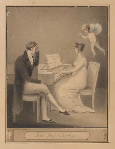 Первая встреча любви by Роберт Фултон, 1806 — digital art print download