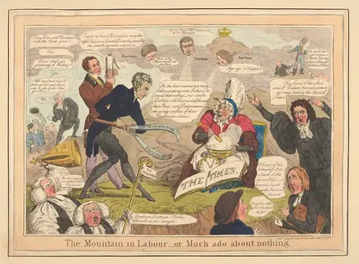 Гора в родах – или, много шума из ничего. by Роберт Сеймур, 1829 — digital art print download